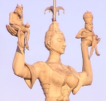 Sch&ouml;ne Imperia am Hafen von Konstanz, Bodensee-Radweg