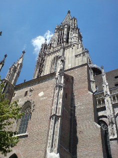 Turm des Ulmer M&uuml;nsters, Donau-Radweg