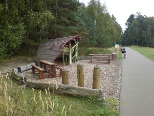 Rastplatz der Flaeming-Skate&reg; zwischen Markendorf und Werder