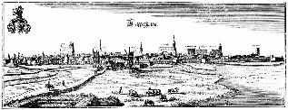 Ansicht von Greifswald 1652 (Matth&auml;us Merian)