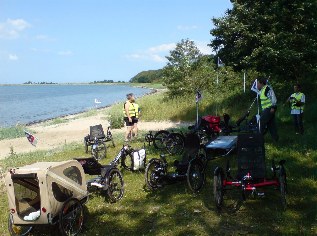 Unterwegs auf dem Ostseek&uuml;sten-Radweg: An der Eckernf&ouml;rder Bucht